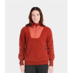 Casaco Sherpa Horse Pilot feminino Terracota Laranja