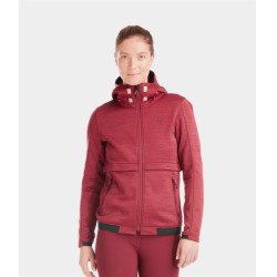 Casaco com fecho para equitação Horse Pilot mulher Tempest Vermelho escuro Casaco com fecho para equitação Horse Pilot mulher Tempest Vermelho escuro