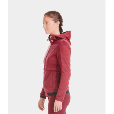 Casaco com fecho para equitação Horse Pilot mulher Tempest Vermelho escuro Casaco com fecho para equitação Horse Pilot mulher Tempest Vermelho escuro