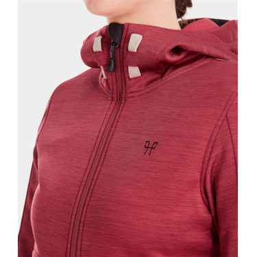 Casaco com fecho para equitação Horse Pilot mulher Tempest Vermelho escuro Casaco com fecho para equitação Horse Pilot mulher Tempest Vermelho escuro