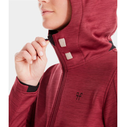 Casaco com fecho para equitação Horse Pilot mulher Tempest Vermelho escuro Casaco com fecho para equitação Horse Pilot mulher Tempest Vermelho escuro