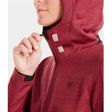 Casaco com fecho para equitação Horse Pilot mulher Tempest Vermelho escuro Casaco com fecho para equitação Horse Pilot mulher Tempest Vermelho escuro