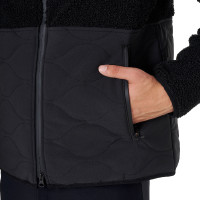 Casaco impermeável masculino com inserções em tecido Teddy Equestro Blazer marinho Azul-marinho