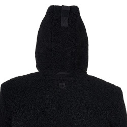 Casaco impermeável masculino com inserções em tecido Teddy Equestro Preto Casaco impermeável masculino com inserções em tecido Teddy Equestro Preto