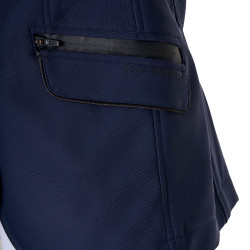 Casaco de concurso Equestro para menina em tecido técnico Blazer marinho Azul-marinho