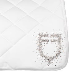 Tapete de salto com logotipo em strass Equestro Branco