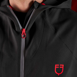 Sweatshirt técnico com capuz masculino Equestro Ridertechnology Preto Sweatshirt técnico com capuz masculino Equestro Ridertechnology Preto