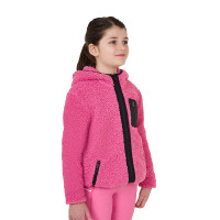 Sweatshirt de lã polar infantil com zíper Equestro Rosa castelo Sweatshirt de lã polar infantil com zíper Equestro Rosa castelo