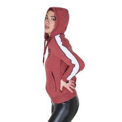 Sweatshirt com capuz Equestro feminino com zíper Sequoia