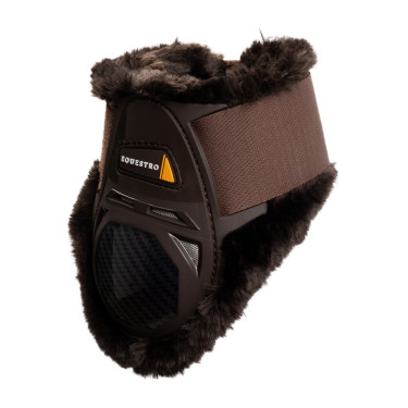 Protetores de boleto Spider Man com lã sintética Equestro Castanho