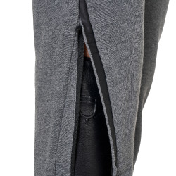 Calça feminina tear-away com zíper em todo o comprimento Equestro Cinza mesclado Cinzento