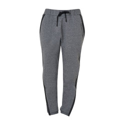 Calça feminina tear-away com zíper em todo o comprimento Equestro Cinza mesclado Cinzento