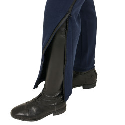 Calça feminina tear-away com zíper em todo o comprimento Equestro Blazer marinho Azul-marinho
