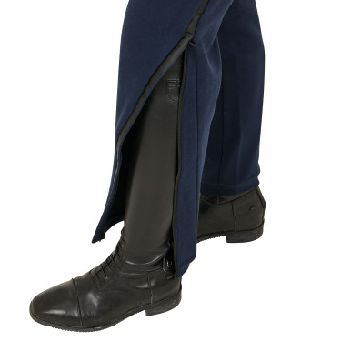 Calça feminina tear-away com zíper em todo o comprimento Equestro Blazer marinho Azul-marinho