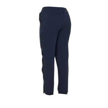 Calça feminina tear-away com zíper em todo o comprimento Equestro Blazer marinho Azul-marinho