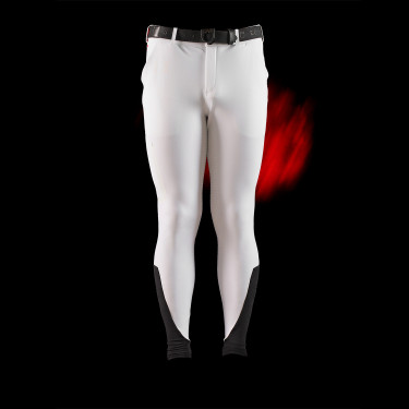 Calça Equestro slim fit masculina Ridertechnology full grip Branco Calça Equestro slim fit masculina Ridertechnology full grip Branco