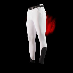 Calça Equestro slim fit masculina Ridertechnology full grip Branco Calça Equestro slim fit masculina Ridertechnology full grip Branco