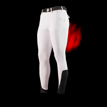 Calça Equestro slim fit masculina Ridertechnology com costuras termo seladas Branco