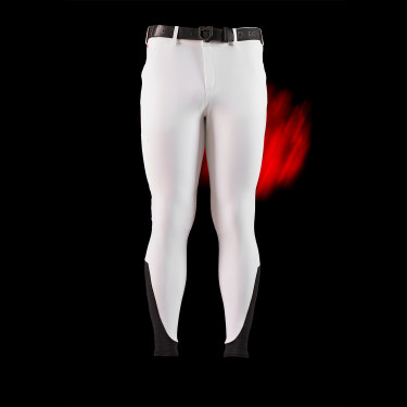 Calça Equestro slim fit masculina Ridertechnology com costuras termo seladas Branco