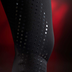 Legging Equestro de cintura alta feminino Ridertechnology full grip Preto