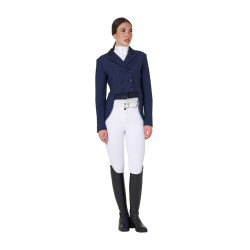 Fraque de adestramento feminino Equestro Blazer marinho Azul-marinho