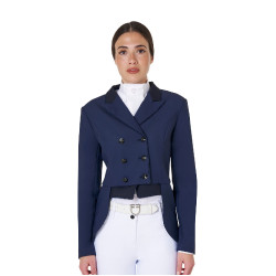 Fraque de adestramento feminino Equestro Blazer marinho Azul-marinho