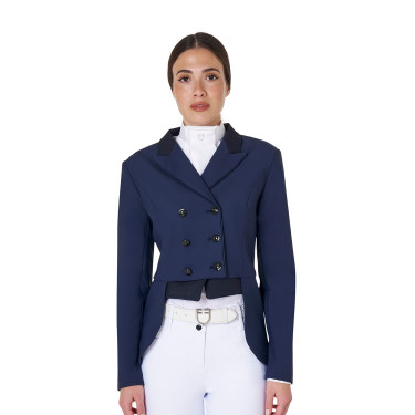 Fraque de adestramento feminino Equestro Blazer marinho Azul-marinho