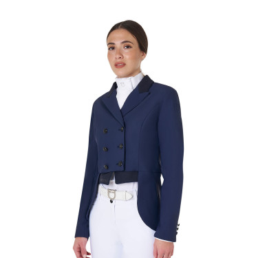 Fraque de adestramento feminino Equestro Blazer marinho Azul-marinho