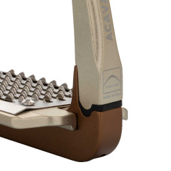 Estribos de segurança Acavallo Rel-X 180 ramo removível Marrom dourado Castanho