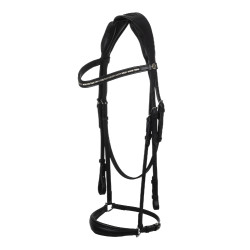 Bridão Venere em couro de bezerro Acavallo Preto