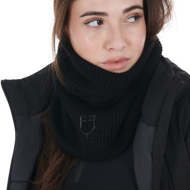 Gola de lã unissexo Equestro Preto