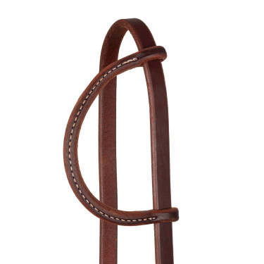 Cabeçada com orelha slip e fivela única de 5/8" Platinum Pro Óleo escuro Castanho