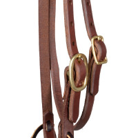 Cabeçada com faixa de cabeça com fivela única de 5/8" Platinum Pro Óleo escuro Castanho Cabeçada com faixa de cabeça com fivela única de 5/8" Platinum Pro Óleo escuro Castanho