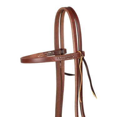 Cabeçada com faixa de cabeça com fivela única de 5/8" Platinum Pro