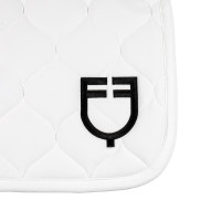 Tapete de salto em tecido técnico acolchoado Equestro Branco