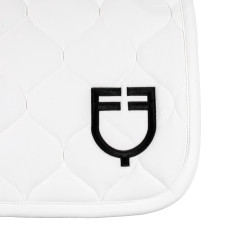 Tapete de salto em tecido técnico acolchoado Equestro Branco