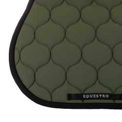 Tapete de salto em tecido técnico acolchoado Equestro Saco cilíndrico Verde