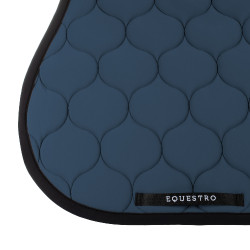 Tapete de salto em tecido técnico acolchoado Equestro Mar de Bering Azul