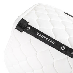 Tapete de salto em tecido técnico acolchoado Equestro Branco