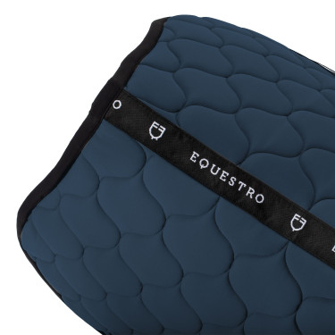 Tapete de salto em tecido técnico acolchoado Equestro Mar de Bering Azul