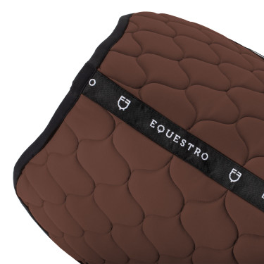 Tapete de salto em tecido técnico acolchoado Equestro Castanho Tapete de salto em tecido técnico acolchoado Equestro Castanho