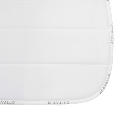 Tapete de salto Acavallo com quadrados e lã Branco