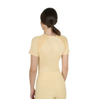Camiseta técnica de treino feminina corte slim Equestro Madressilva Rosa