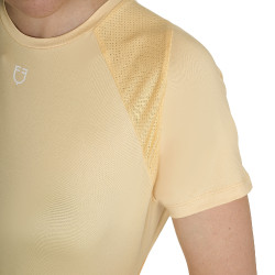 Camiseta técnica de treino feminina corte slim Equestro Sol Laranja