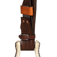 Acabamento da sela Pool em rawhide 9002 Castanho