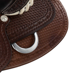Acabamento da sela Pool em rawhide 9002 Castanho