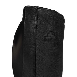 Mini chaps GP couro stretch Acavallo Preto