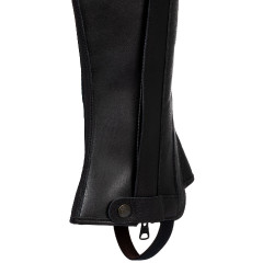 Mini chaps GP couro stretch Acavallo Preto