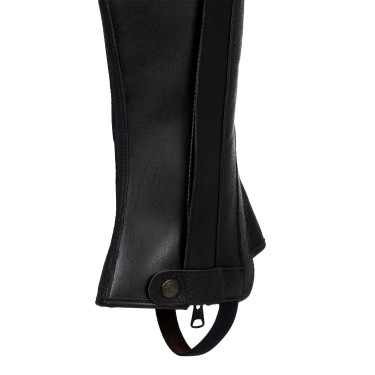 Mini chaps GP couro stretch Acavallo Preto