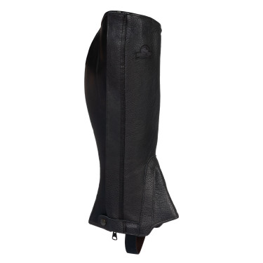 Mini chaps GP couro stretch Acavallo Preto